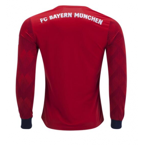 Bayern Munich Cheap Soccer Jersey Home 2018/19 LS Soccer Jersey Shirt - Click Image to Close